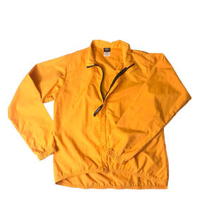 Women's Medium Orange Bicycling Windbreaker Jacket By Early Winters Back Pocket